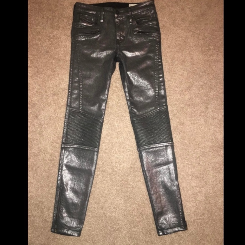 DIESEL Metallic finish Skinzee-Bk jeans